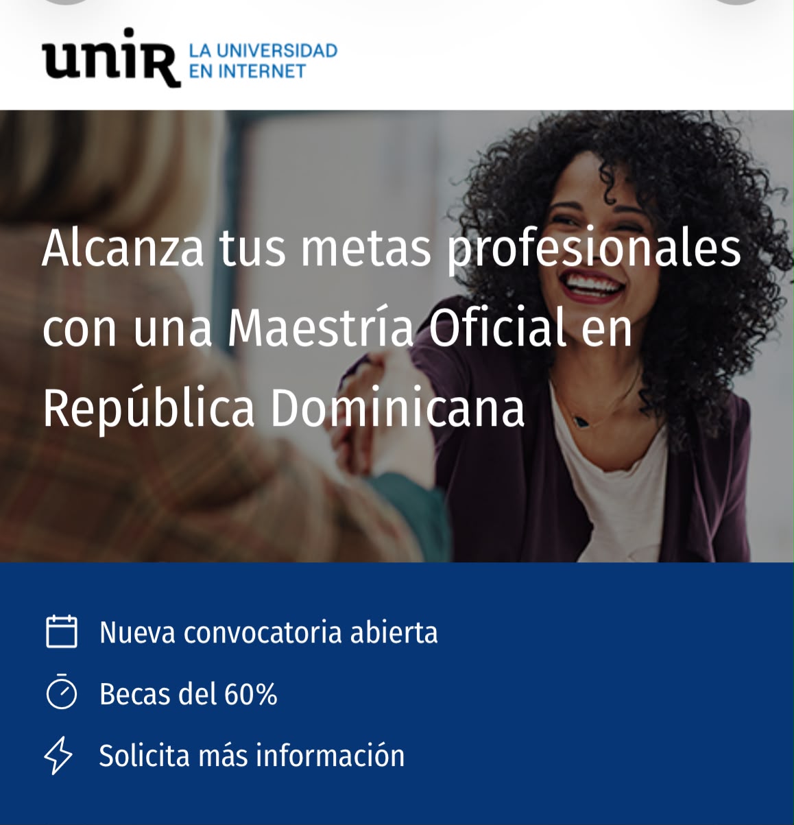 ¡Nueva Convocatoria Abierta!  CulturArte Dominicana y UNIR anuncian programa de becas (hasta 60%) 